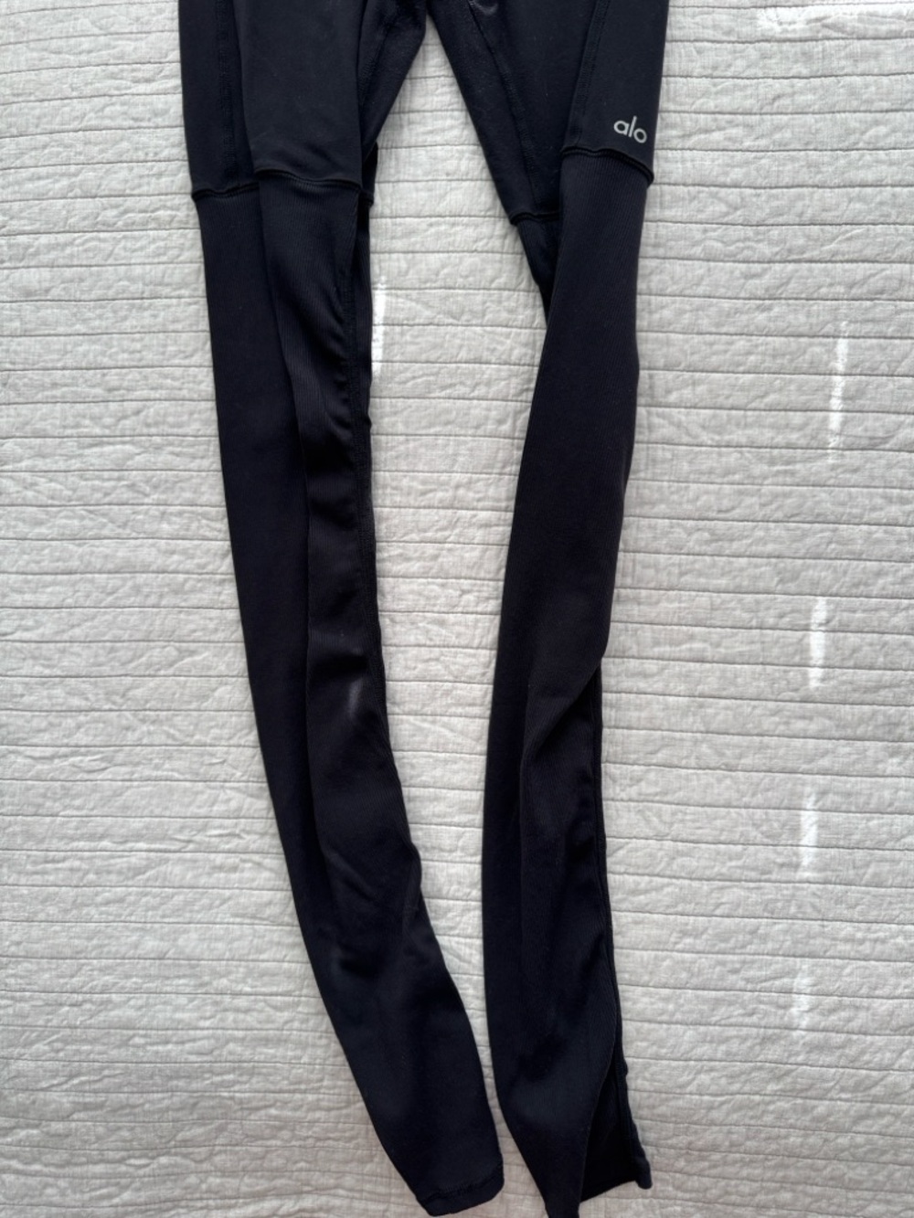 Alo Airbrush Goddess Leggings Black High Waisted Sculpting - Picture 8 of 9